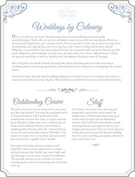 Wedding Catering Information